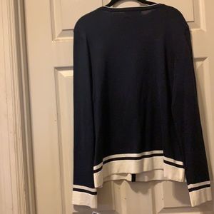 Karen Scott. Size XL. Navy Blue & White.